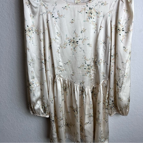 LoveShackFancy Garcia Scoop Neck Button Mini Dress Floral - Picture 7 of 16